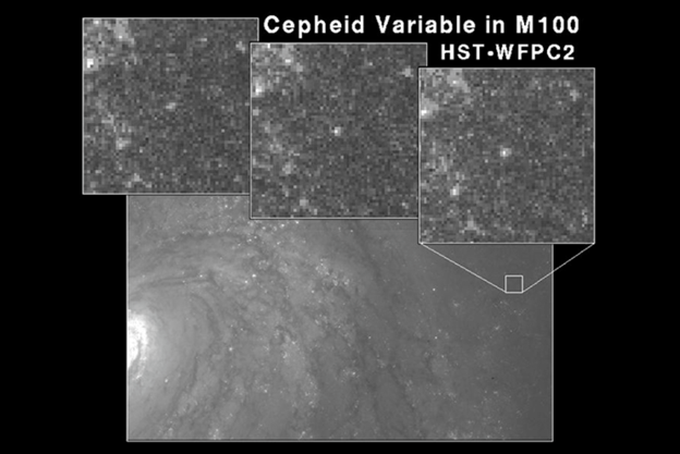Cepheid Variable in M-100