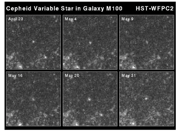 Cepheid Variable Star in Galaxy M-100