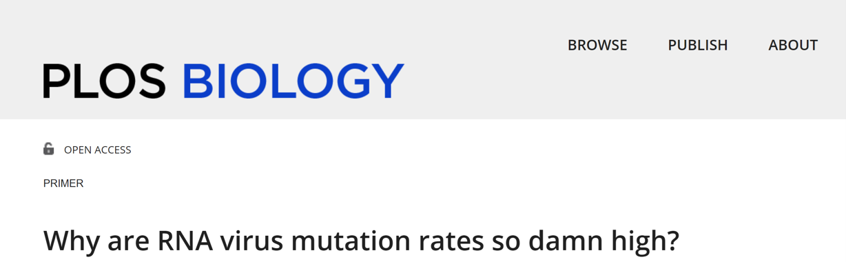 Plos Biology Covid Mutation